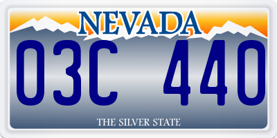 NV license plate 03C440