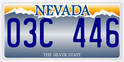 NV license plate 03C446