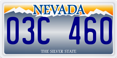 NV license plate 03C460