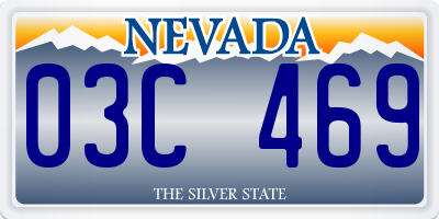 NV license plate 03C469