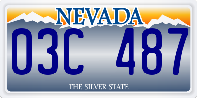 NV license plate 03C487