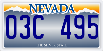 NV license plate 03C495