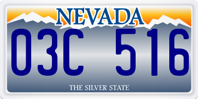 NV license plate 03C516