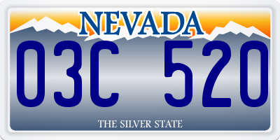 NV license plate 03C520