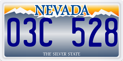 NV license plate 03C528