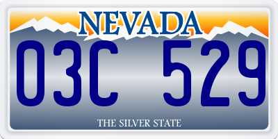 NV license plate 03C529