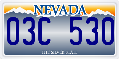 NV license plate 03C530