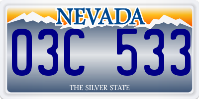 NV license plate 03C533