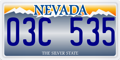 NV license plate 03C535