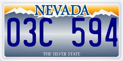 NV license plate 03C594