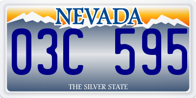 NV license plate 03C595
