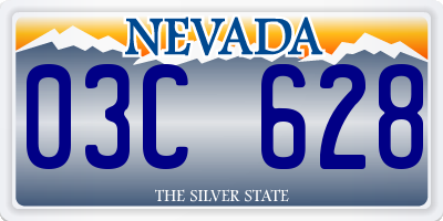 NV license plate 03C628