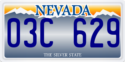 NV license plate 03C629