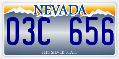 NV license plate 03C656