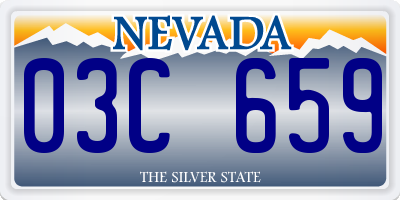 NV license plate 03C659