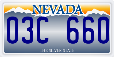 NV license plate 03C660