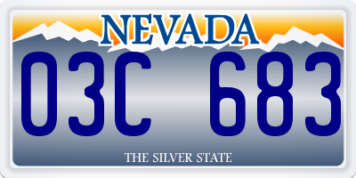 NV license plate 03C683