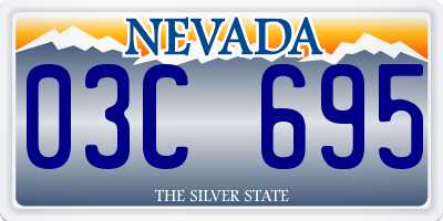 NV license plate 03C695