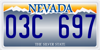 NV license plate 03C697
