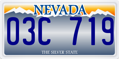 NV license plate 03C719