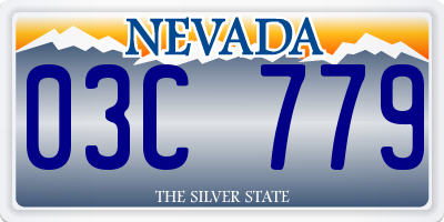 NV license plate 03C779