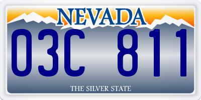 NV license plate 03C811