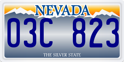 NV license plate 03C823