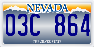 NV license plate 03C864