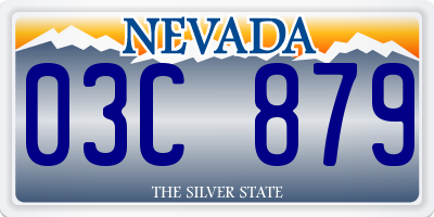 NV license plate 03C879