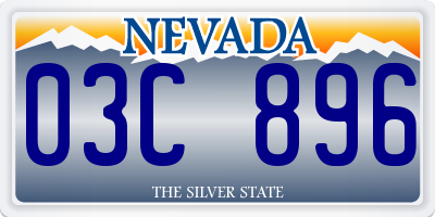 NV license plate 03C896