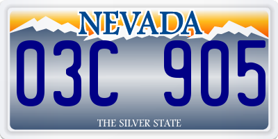 NV license plate 03C905