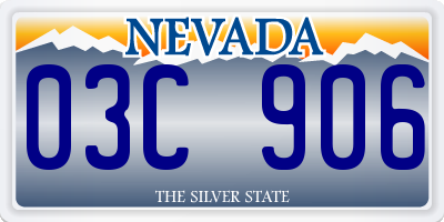 NV license plate 03C906