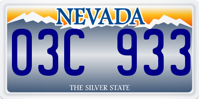 NV license plate 03C933