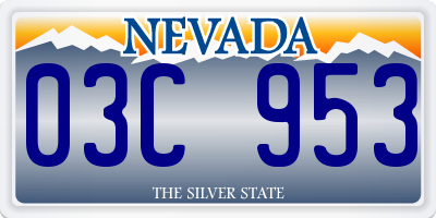 NV license plate 03C953