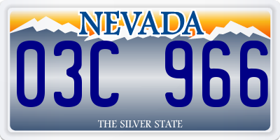 NV license plate 03C966