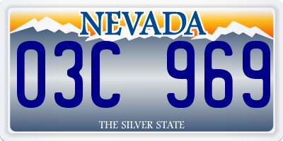 NV license plate 03C969