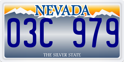 NV license plate 03C979