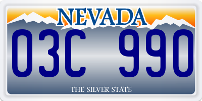 NV license plate 03C990