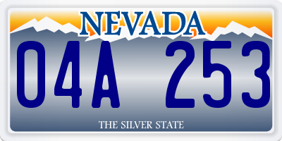 NV license plate 04A253