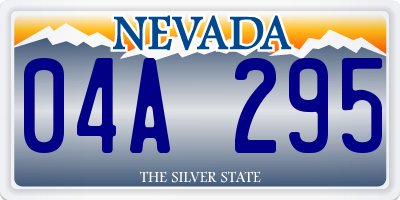 NV license plate 04A295