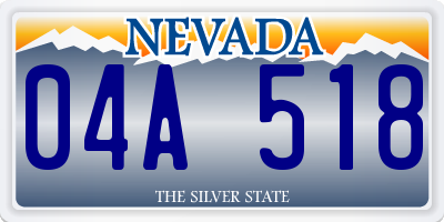 NV license plate 04A518