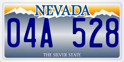 NV license plate 04A528