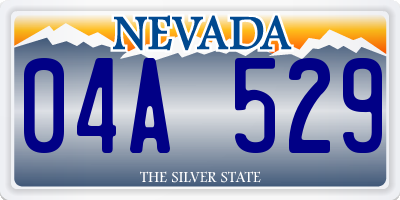 NV license plate 04A529