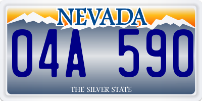 NV license plate 04A590