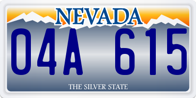 NV license plate 04A615