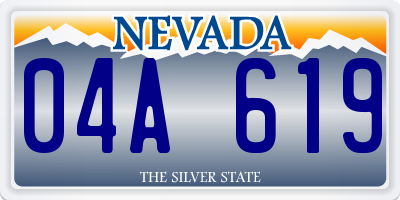 NV license plate 04A619