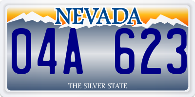 NV license plate 04A623