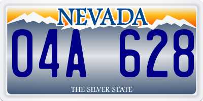 NV license plate 04A628
