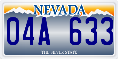 NV license plate 04A633