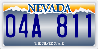 NV license plate 04A811